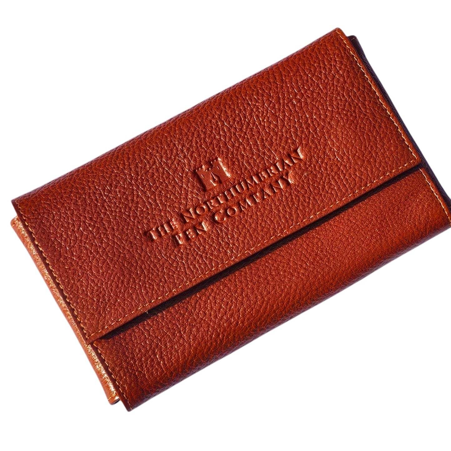 Leather 3 Pen Flap Case - Northumbrian Pen Co Ltd - Tan - JoWo Fountain Pen Nibs