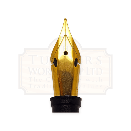 6 JoWo Gold Plated Steel Nib & Unit - JoWo Fountain Pen Nibs - Extra Fine Flex - JoWo Fountain Pen Nibs