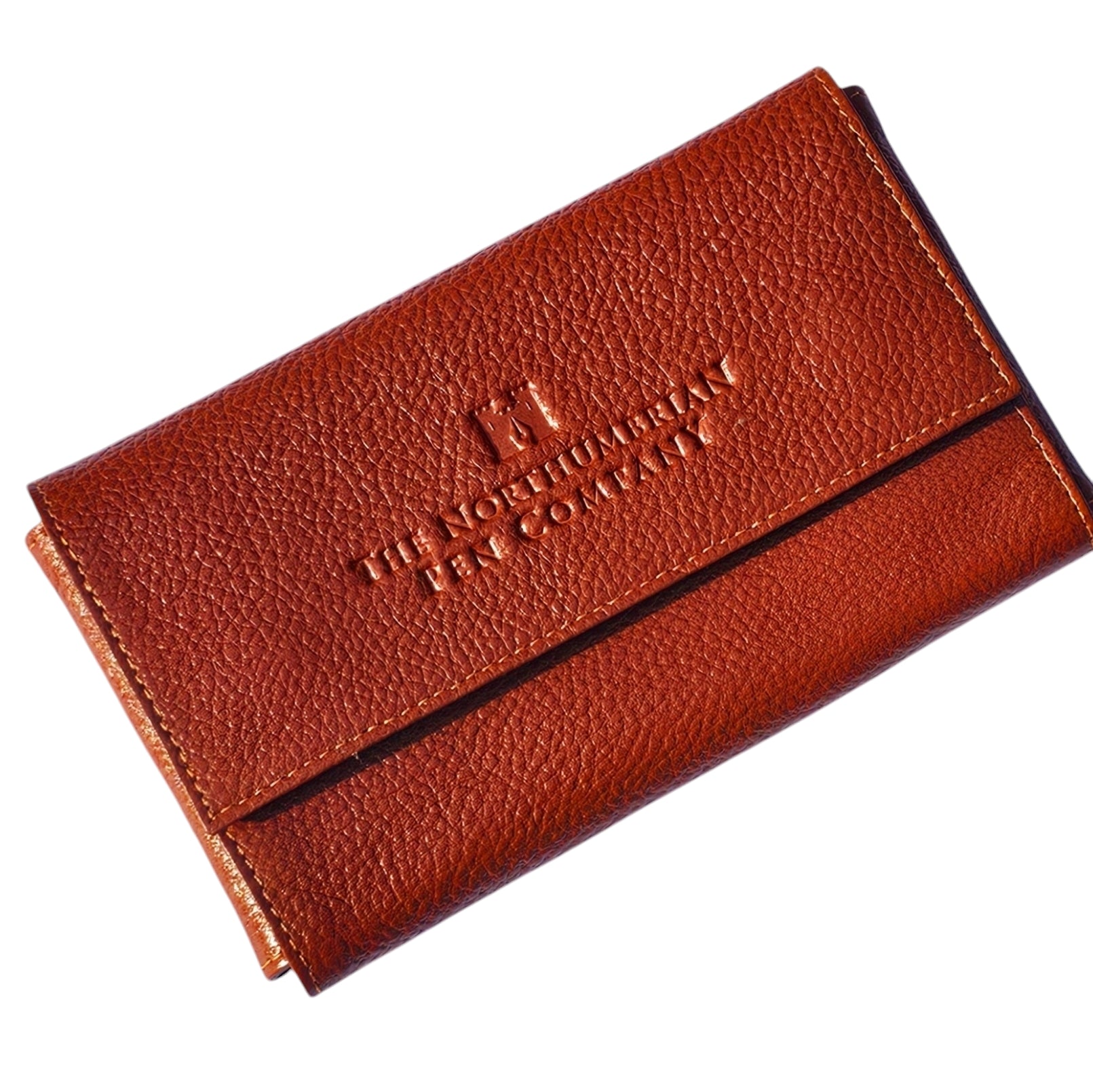 Leather 3 Pen Flap Case - Northumbrian Pen Co Ltd - Tan - JoWo Fountain Pen Nibs