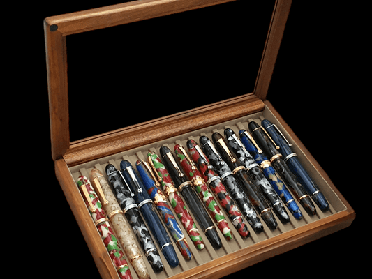 Toyooka Pen Tray with Fixed Lid SC112 - Toyooka Craft - JoWo Fountain Pen Nibs