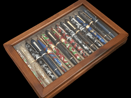 Toyooka Pen Tray with Separated Lid (SC111) - Toyooka Craft - JoWo Fountain Pen Nibs