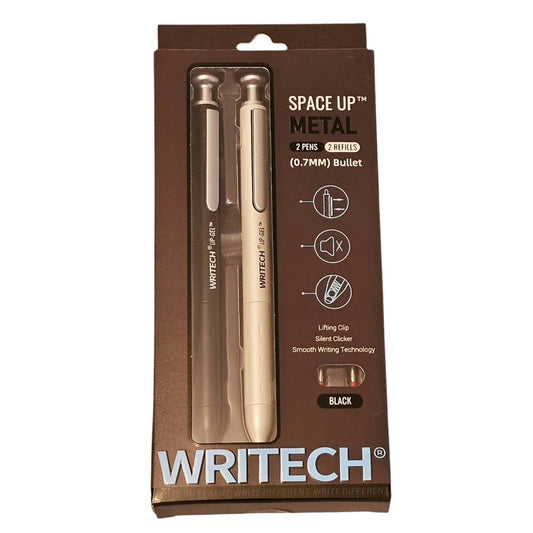 Writech Gel Pens Fine Point: Premium Metal Barrel - Writech - Black & White - JoWo Fountain Pen Nibs