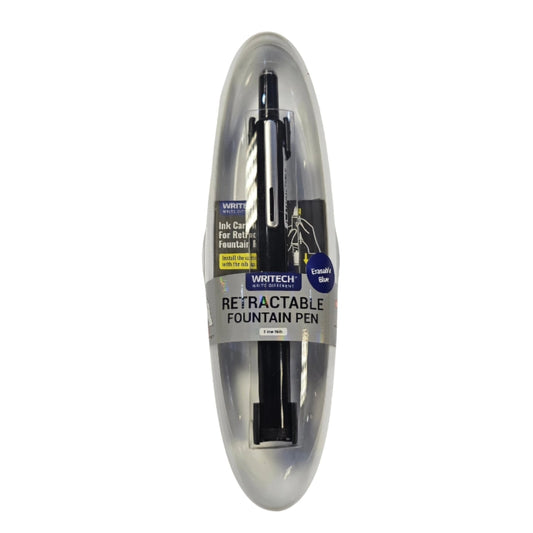 Writech Retractable Fountain Pen - Writech - Black - JoWo Fountain Pen Nibs